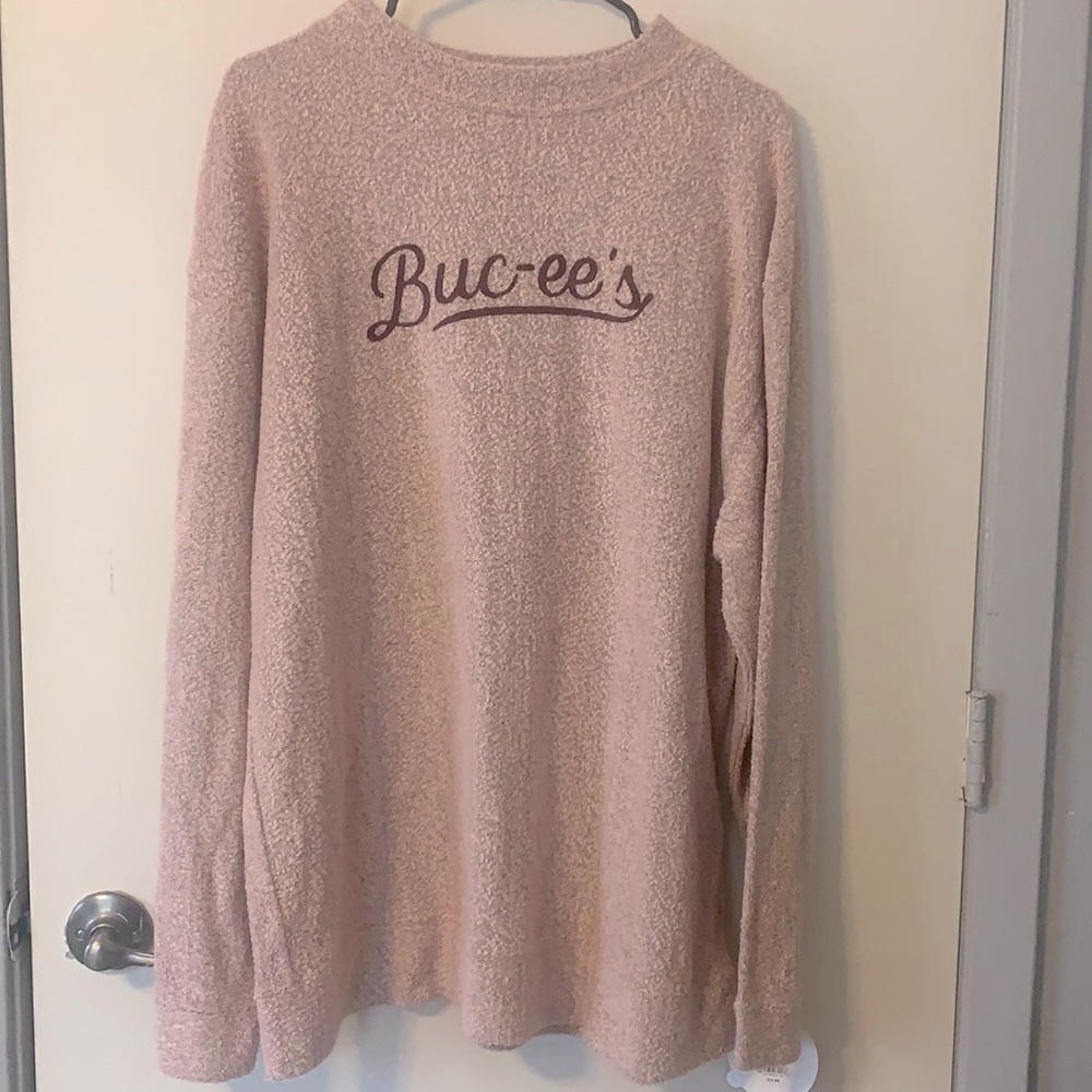 Buc-cee’s Pink Sweatshirt XL NWT